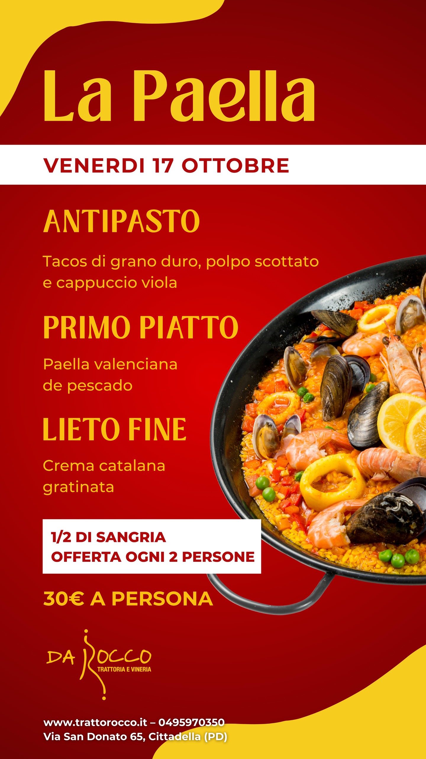 Serata paella foto